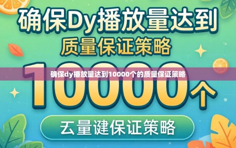 确保dy播放量达到10000个的质量保证策略