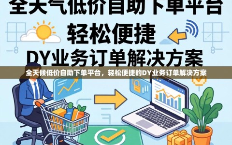 全天候低价自助下单平台，轻松便捷的DY业务订单解决方案