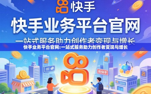 快手业务平台官网:一站式服务助力创作者变现与增长