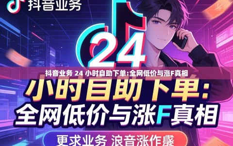 抖音业务 24 小时自助下单:全网低价与涨F真相
