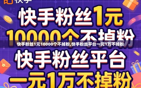 快手粉丝1元10000个不掉粉,快手粉丝平台一元1万不掉粉