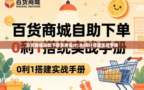 百货商城自助下单系统设计:从0到1搭建实战手册