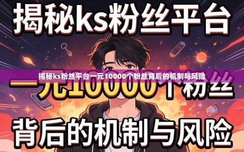 揭秘ks粉丝平台一元10000个粉丝背后的机制与风险