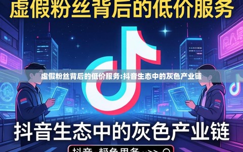 虚假粉丝背后的低价服务:抖音生态中的灰色产业链