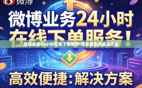 微博业务24小时在线下单服务:高效便捷的解决方案