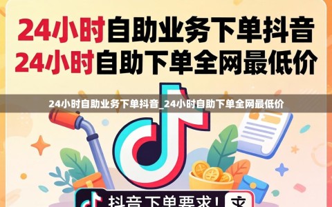 24小时自助业务下单抖音_24小时自助下单全网最低价