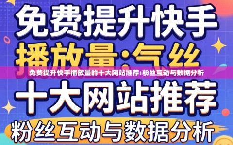 免费提升快手播放量的十大网站推荐:粉丝互动与数据分析