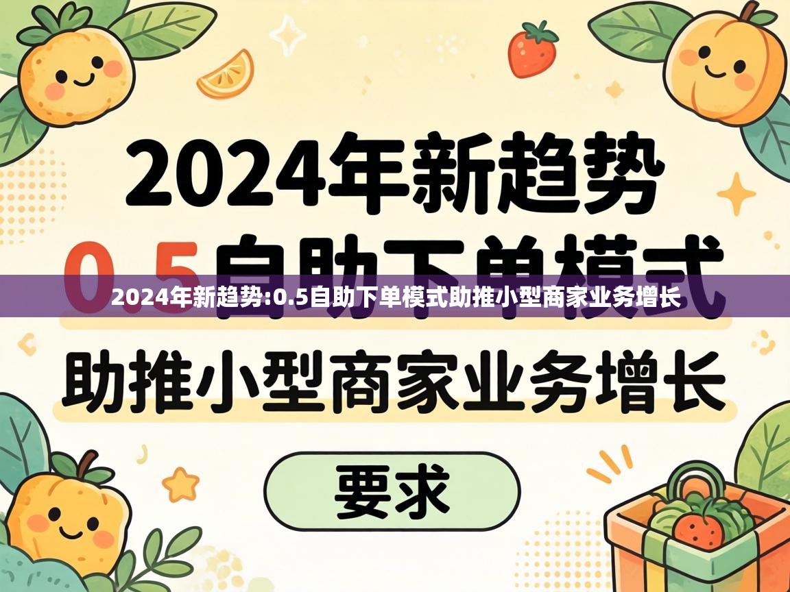2024年新趋势:0.5自助下单模式助推小型商家业务增长 5自助下单模式助推小型商家业务增长