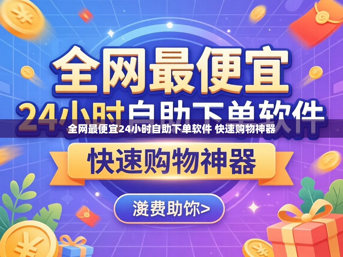 全网最便宜24小时自助下单软件 快速购物神器