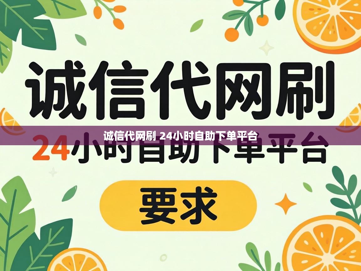 诚信代网刷 24小时自助下单平台