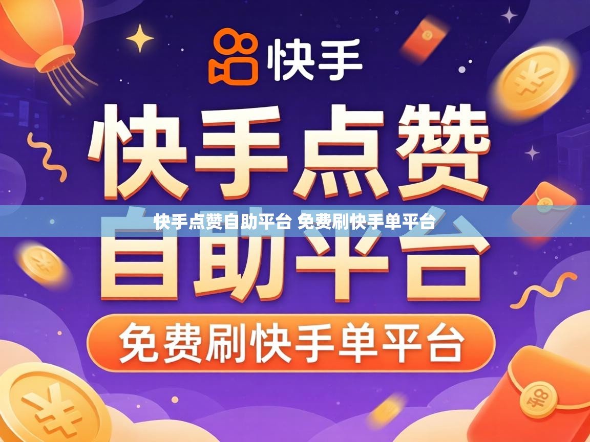 快手点赞自助平台 免费刷快手单平台