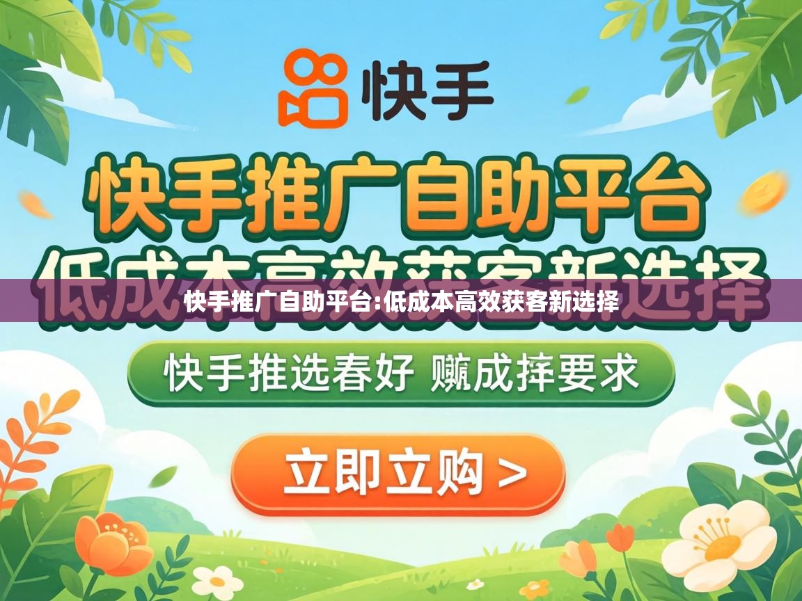 快手推广自助平台:低成本高效获客新选择 低成本高效获客新选择