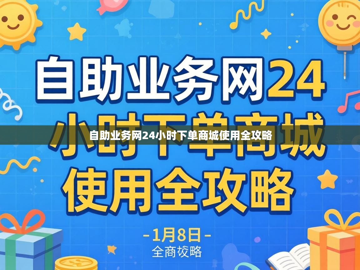 自助业务网24小时下单商城使用全攻略