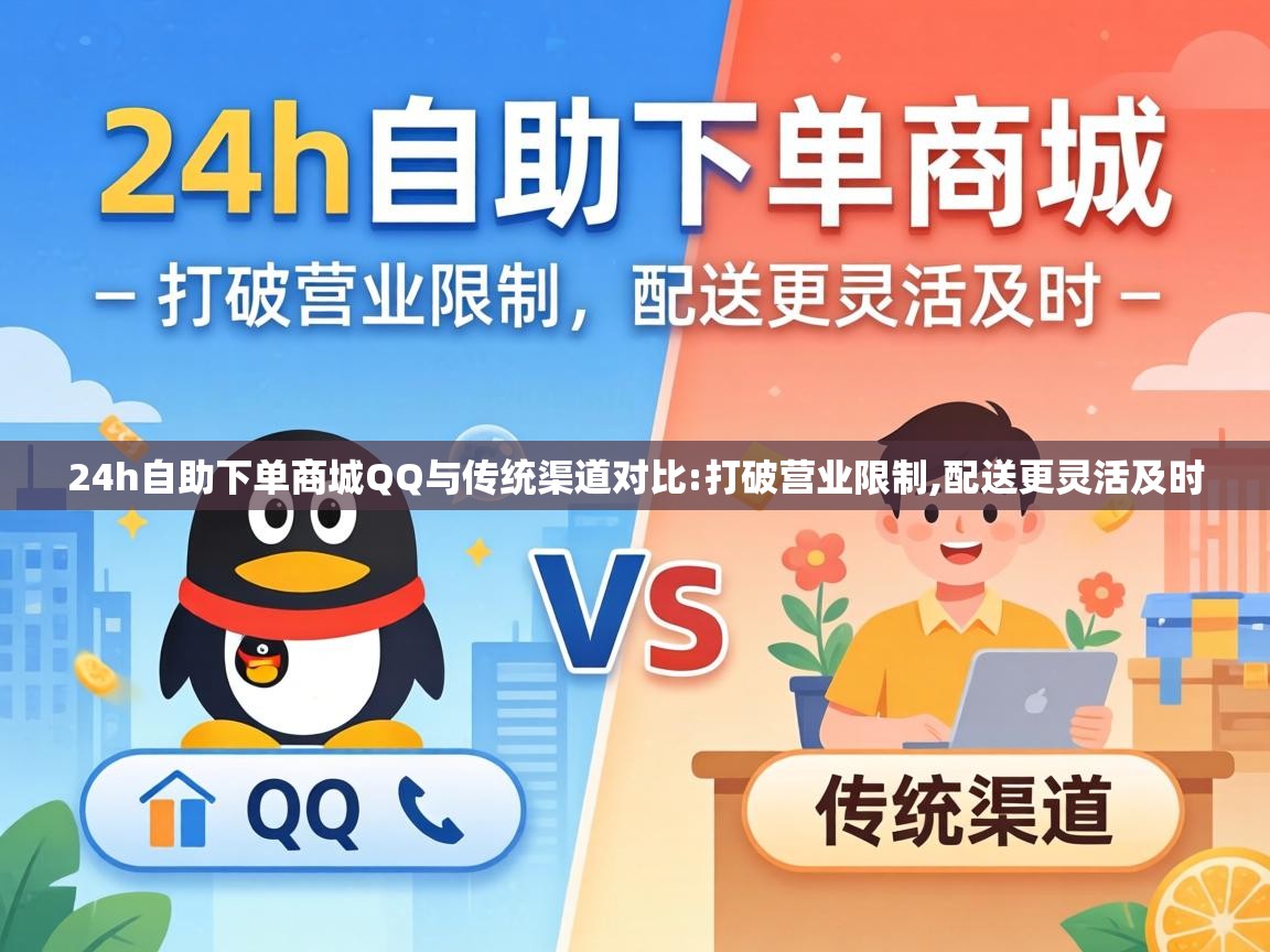 24h自助下单商城QQ与传统渠道对比