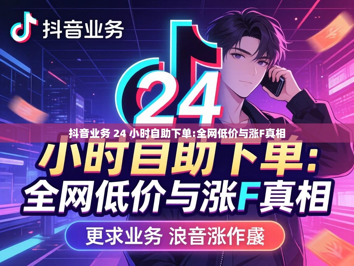抖音业务 24 小时自助下单:全网低价与涨F真相 抖音业务 24 小时自助下单
