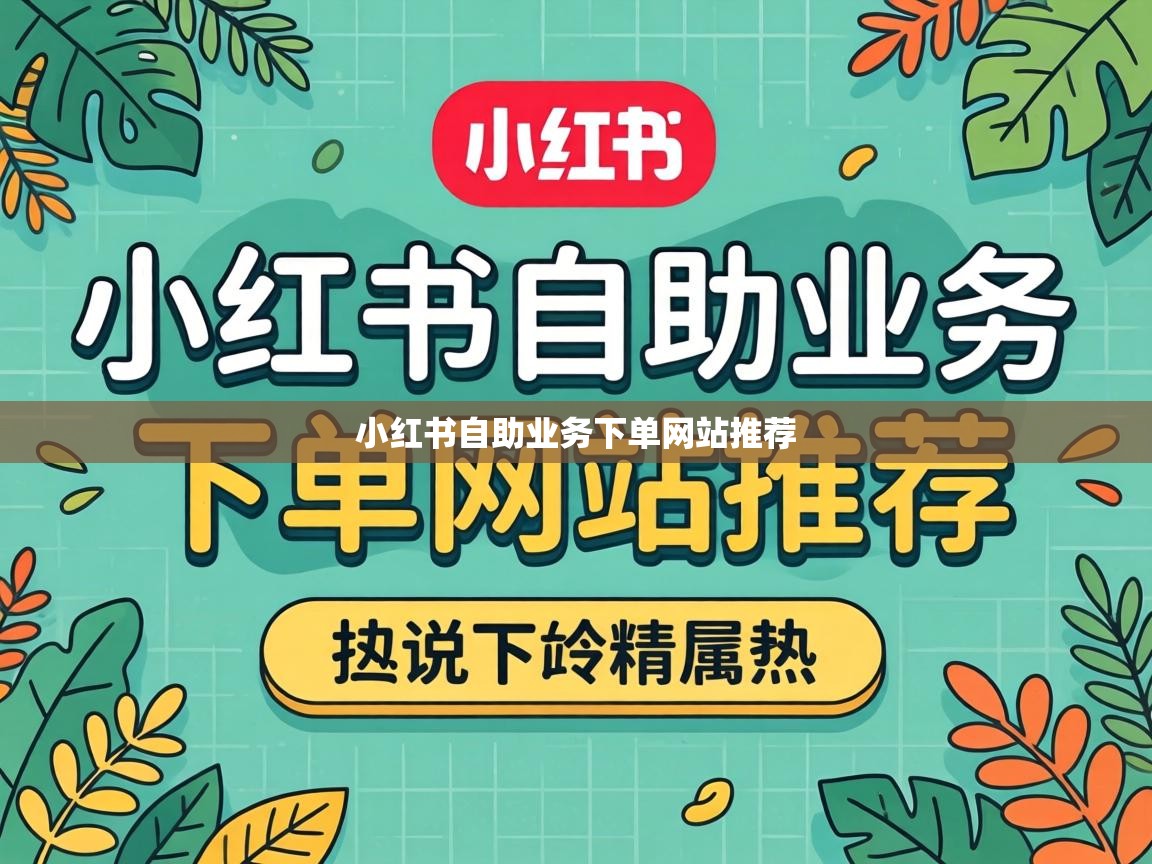 小红书自助业务下单网站推荐