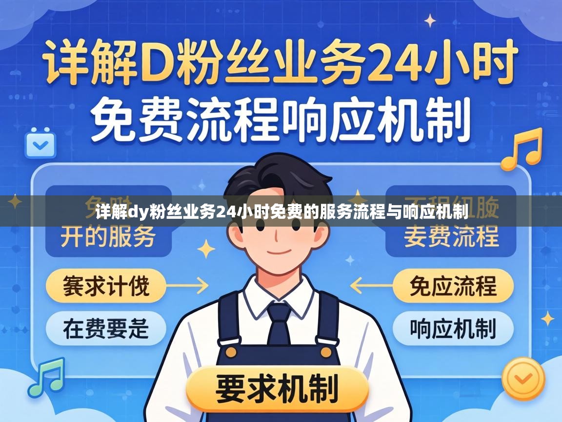 详解dy粉丝业务24小时免费的服务流程与响应机制