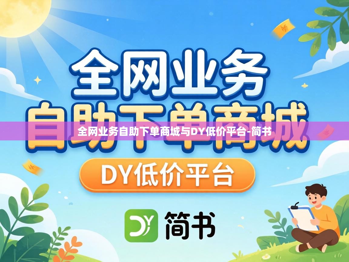 全网业务自助下单商城与DY低价平台