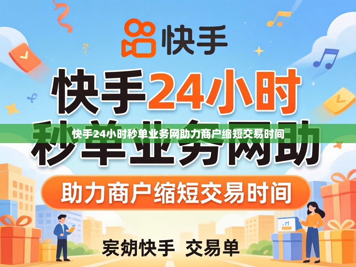 快手24小时秒单业务网助力商户缩短交易时间