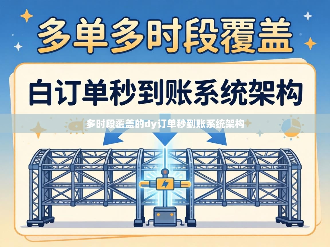 多时段覆盖的dy订单秒到账系统架构