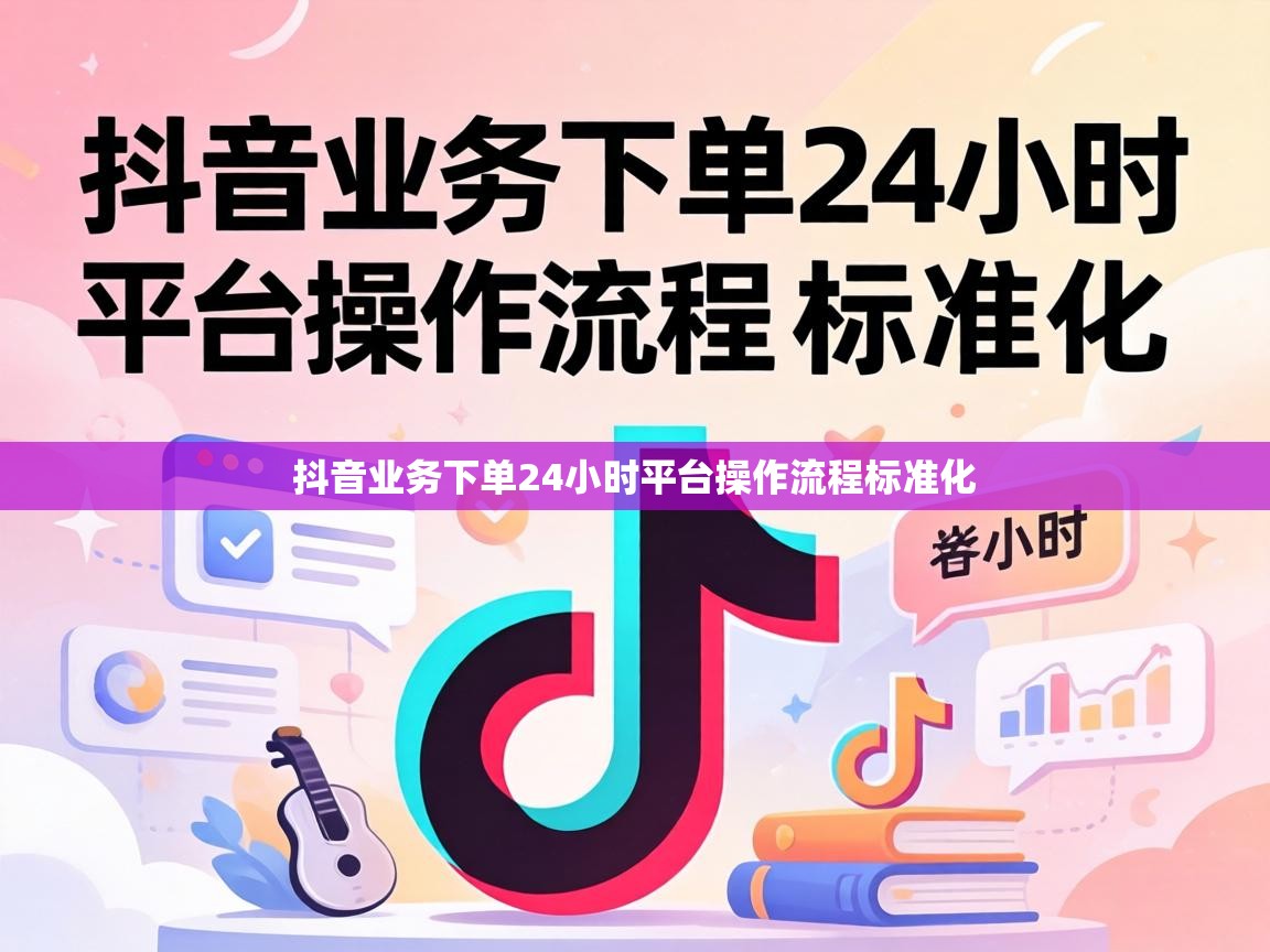 抖音业务下单24小时平台操作流程标准化