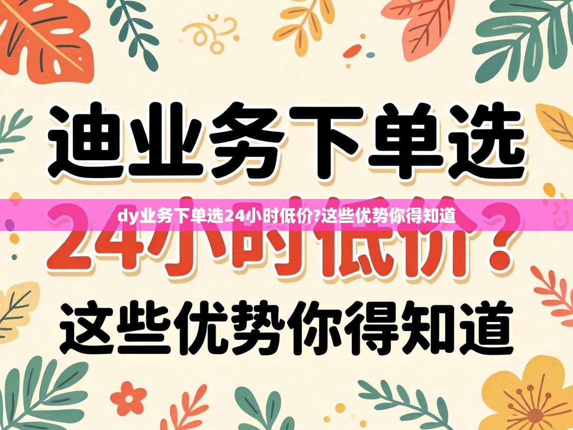 dy业务下单选24小时低价