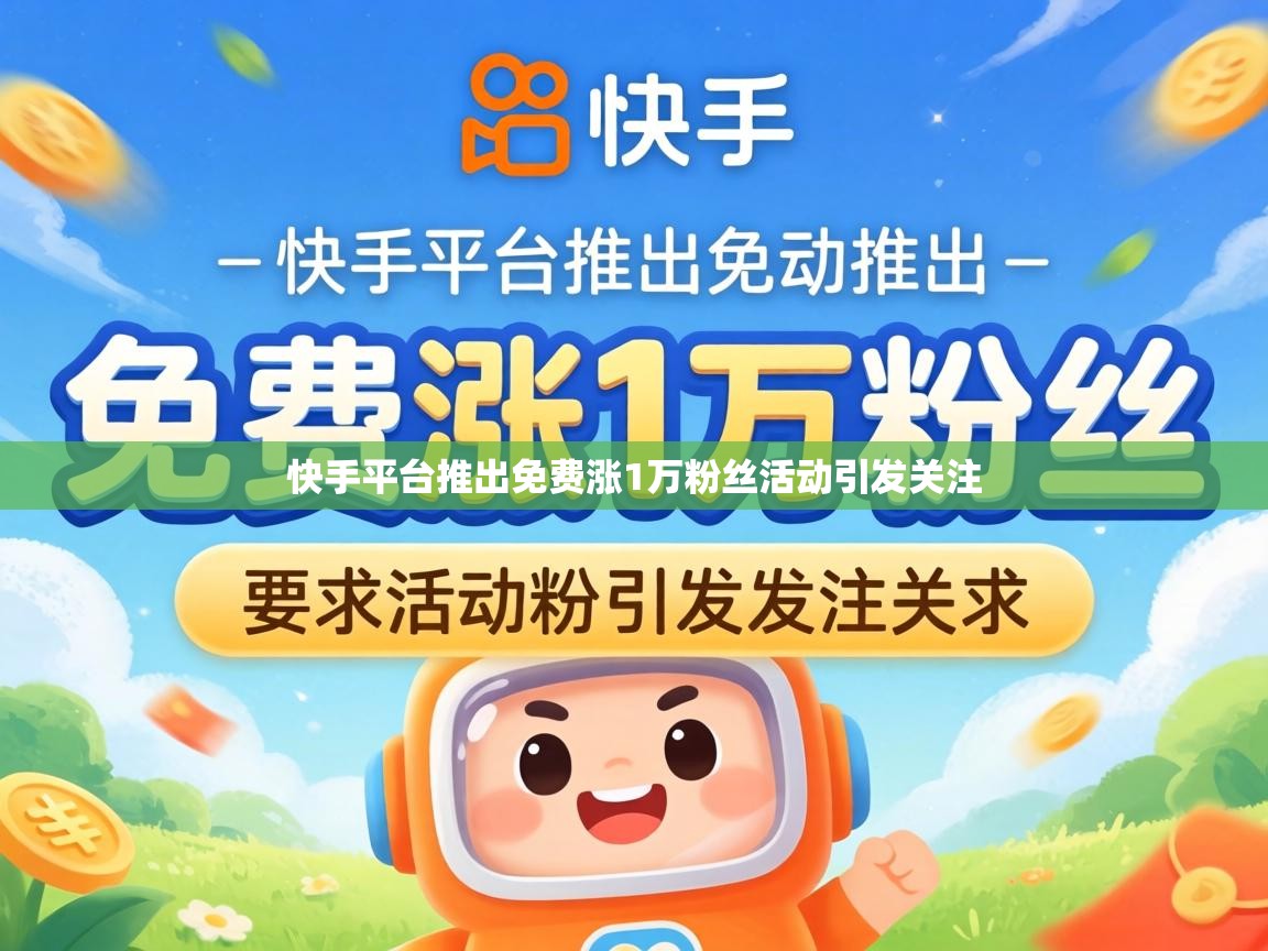 快手平台推出免费涨1万粉丝活动引发关注