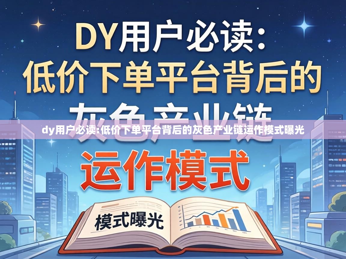 低价下单平台背后的灰色产业链运作模式曝光