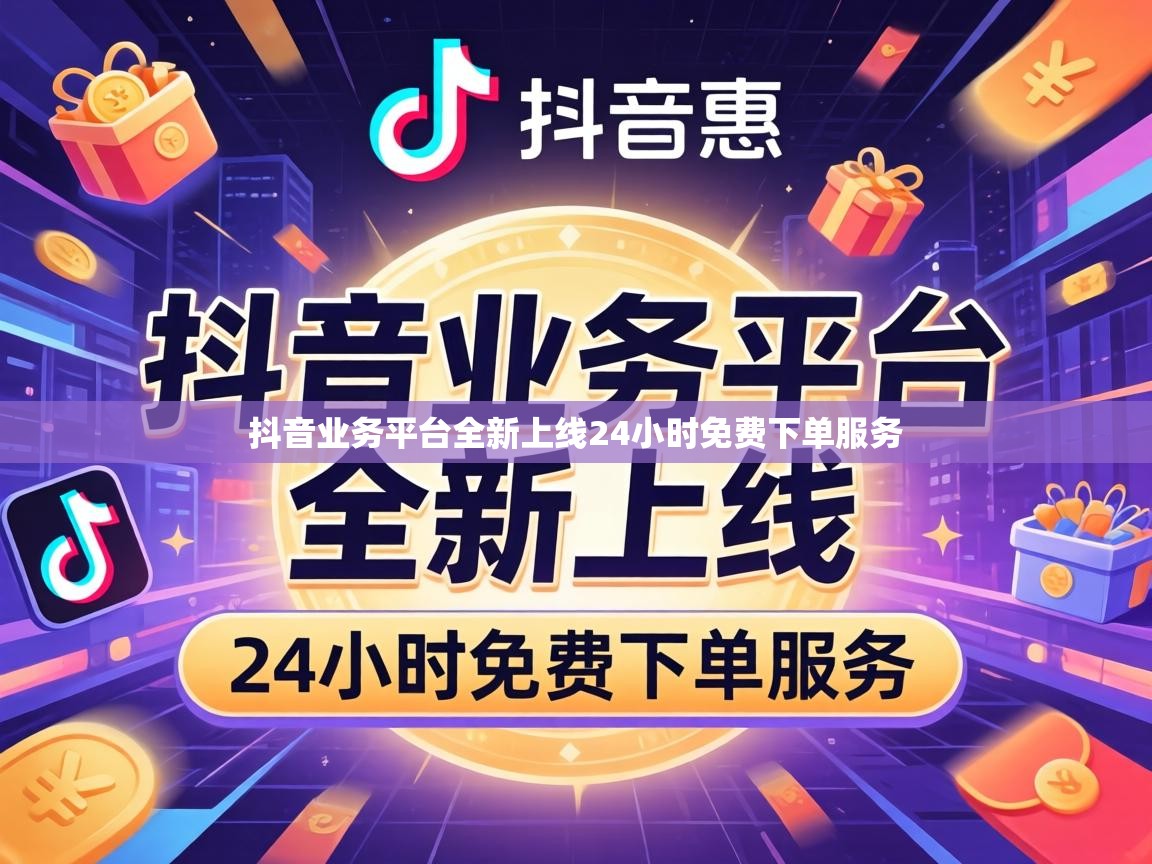 抖音业务平台全新上线24小时免费下单服务