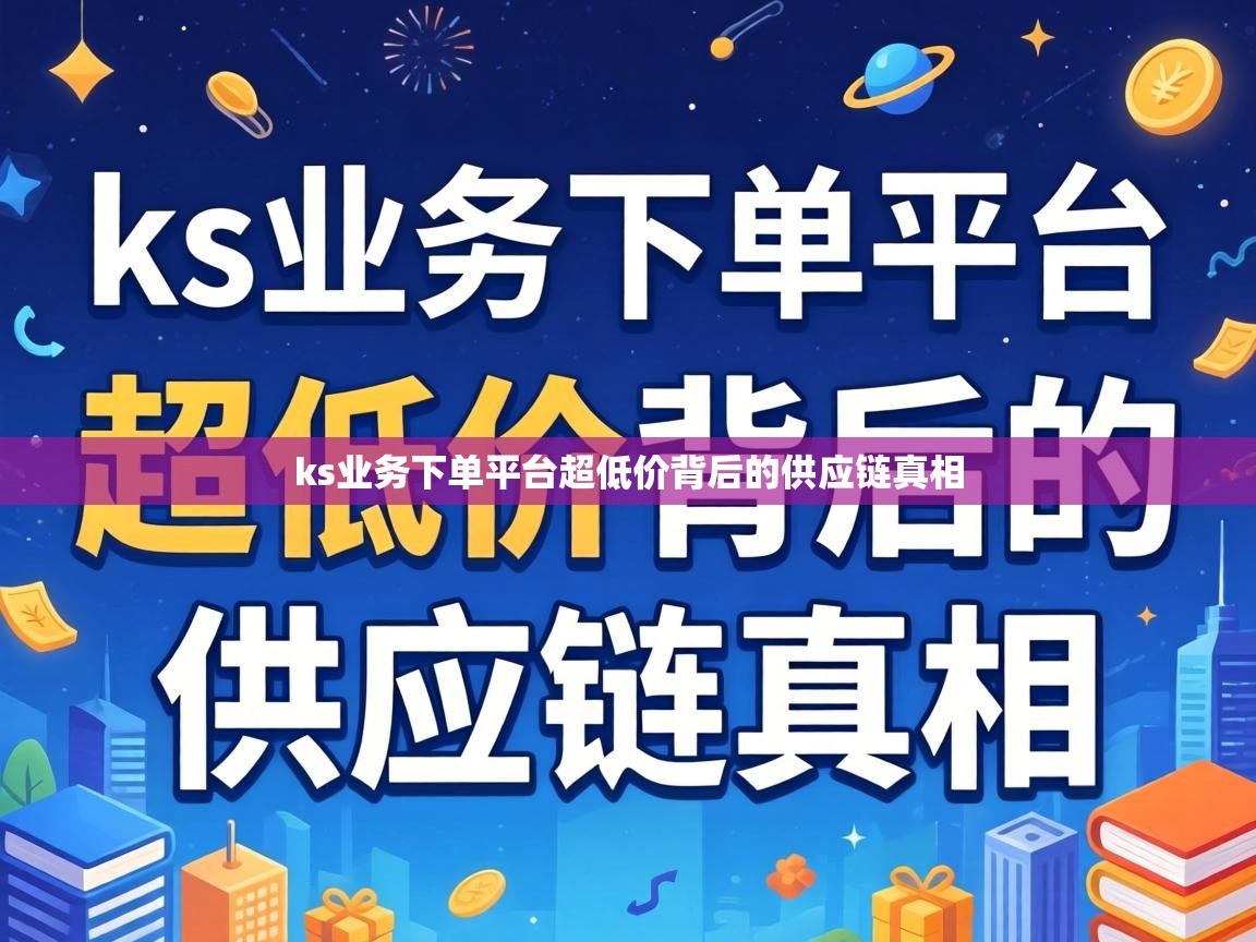 ks业务下单平台超低价背后的供应链真相