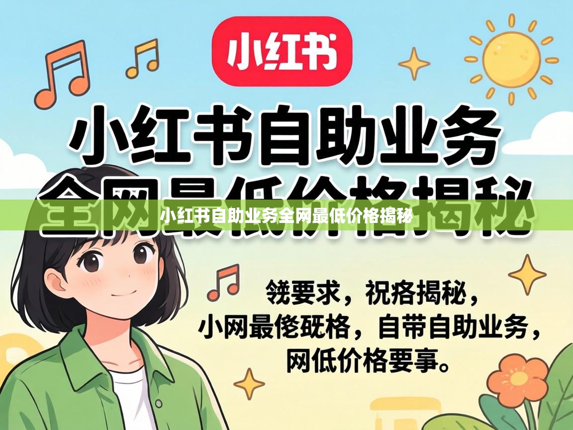小红书自助业务全网最低价格揭秘