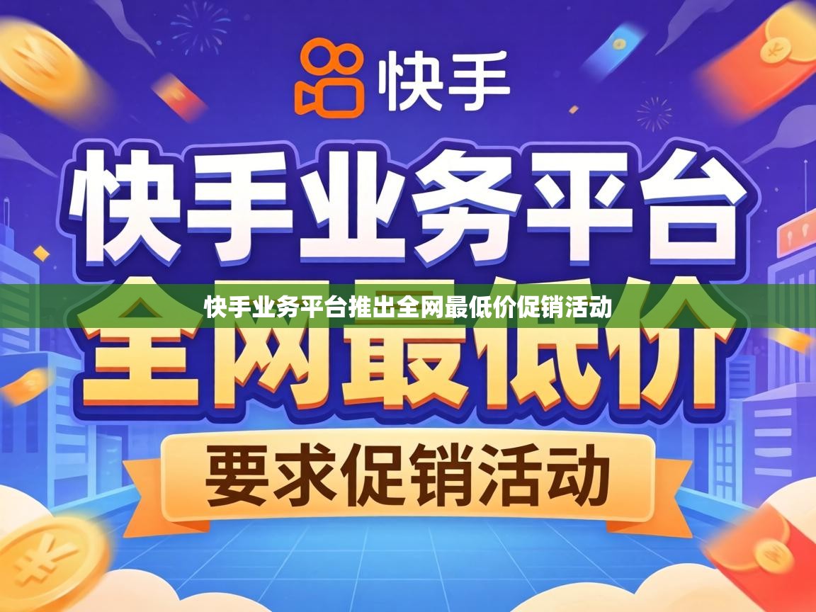 快手业务平台推出全网最低价促销活动