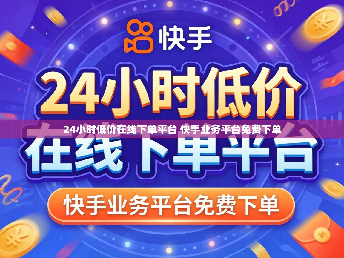 24小时低价在线下单平台 快手业务平台免费下单
